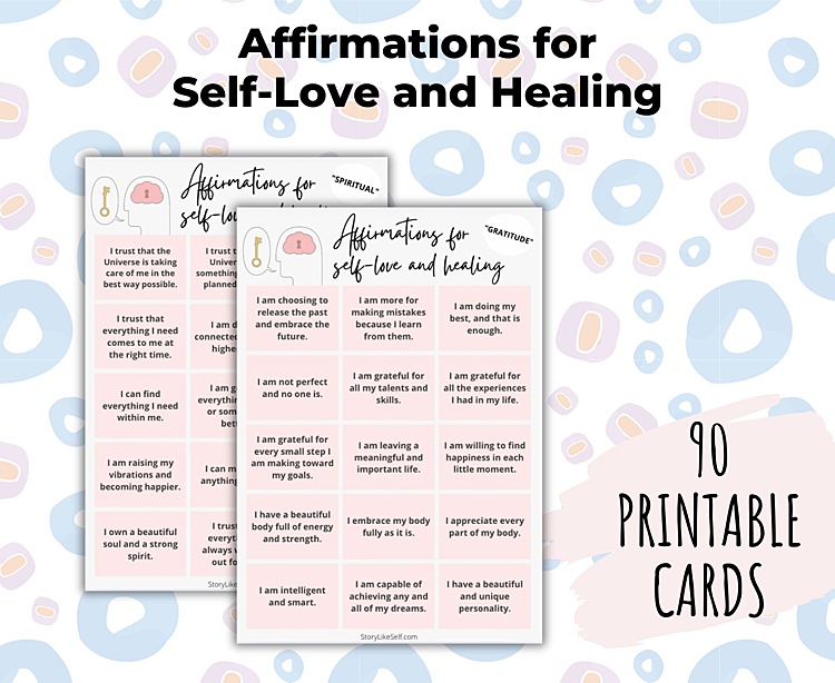 affirmations for self love and healing cover - StoryLike Self
