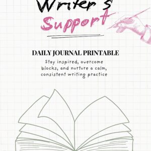Writer’s Support Daily Journal Printable StoryLikeSelf.com
